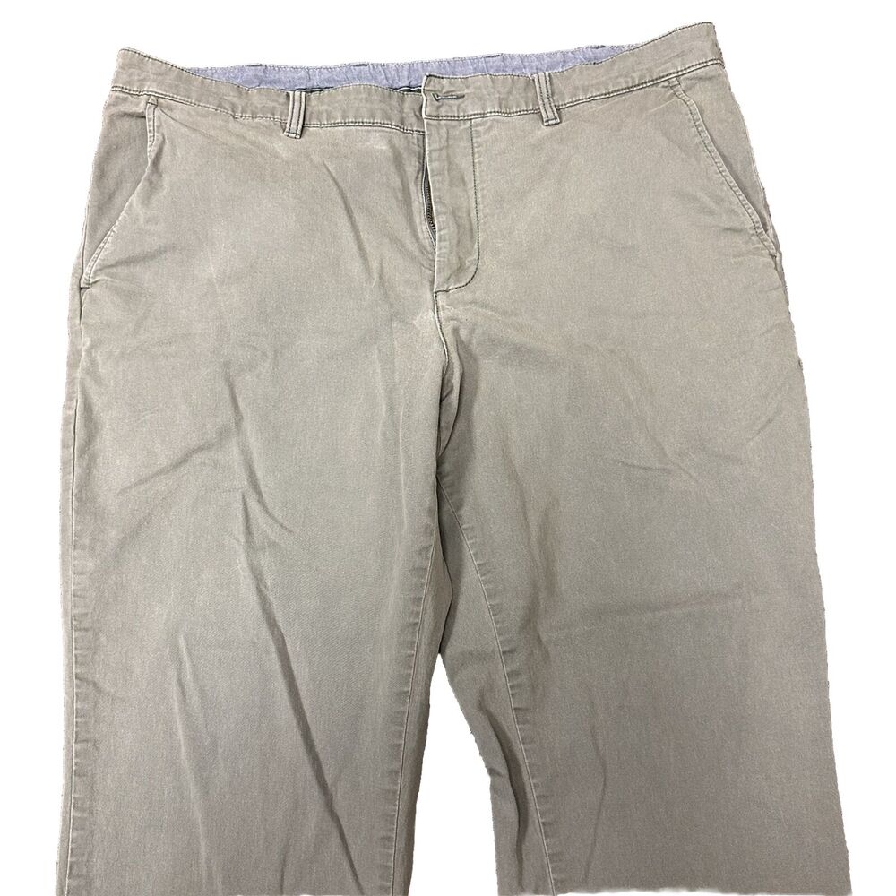 L.L. Bean Chino Pants Mens Size 40x29 Standard Fit Lot Of 2‎ Grey & Blue